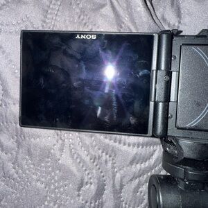 Sony Sleek Black Digital Camera with Articulating Screen